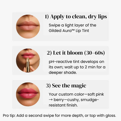 Gilded Aura™ TrueTone pH-Reactive Lip Tint